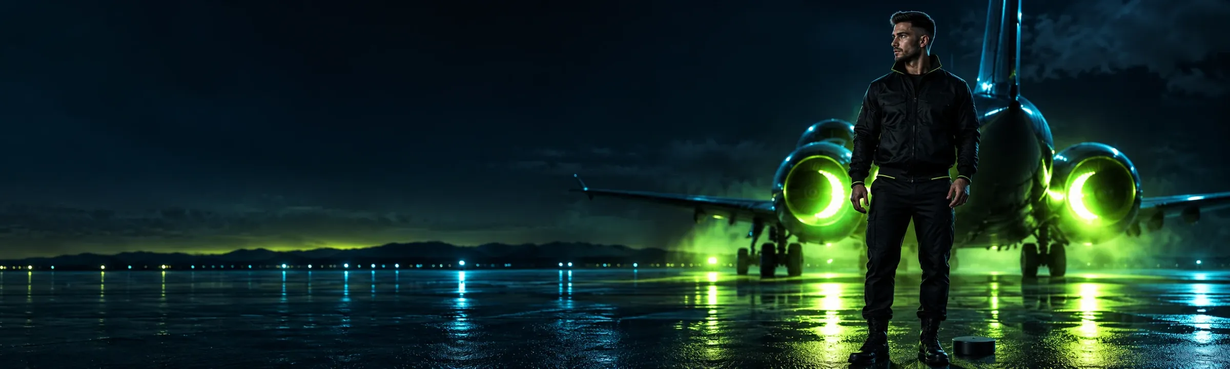 Betnjet Casino night apron with a private jet